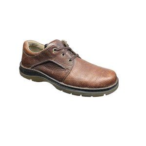 Dr. Martens Mens Oxford Walker AW004 Brown Leather Lace-up Oxfords Shoes Size 10
